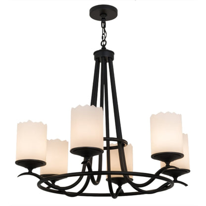 Meyda Tiffany Octavia 6 Light 37" Wide Ring Chandelier