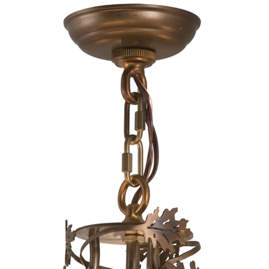 Meyda Tiffany Greenbriar Oak 9 Light 34" Wide Taper Candle Style Chandelier