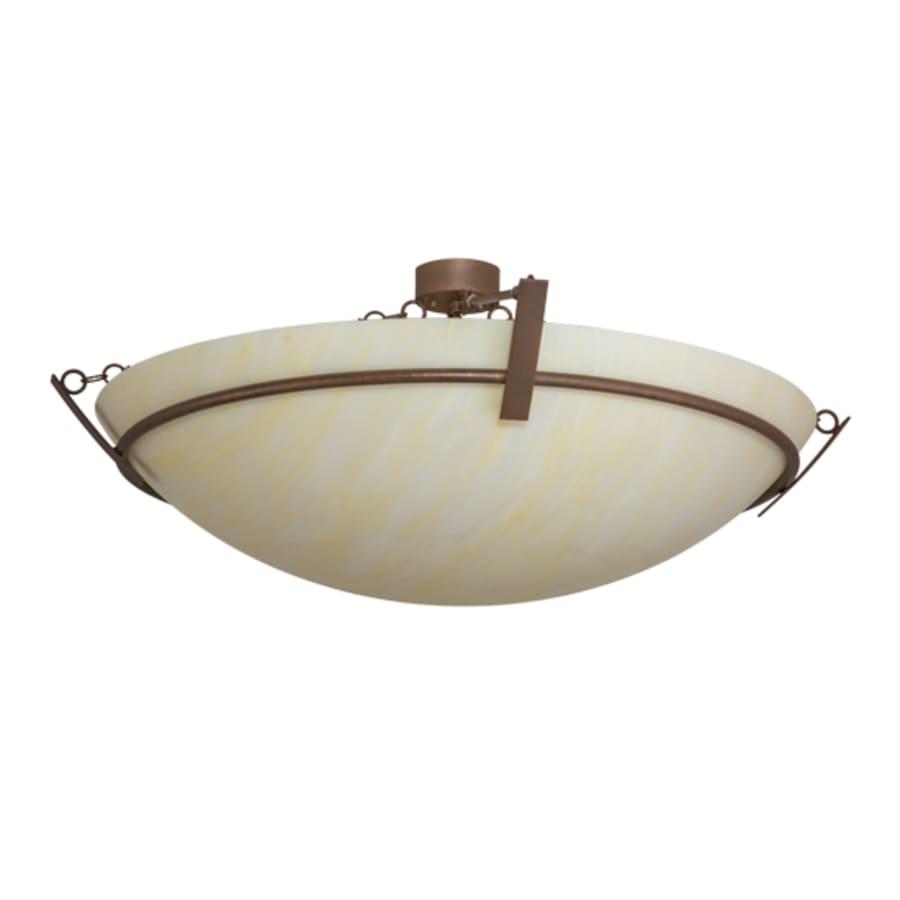 Meyda Tiffany Covina 8 Light 47" Wide Semi-Flush Bowl Ceiling Fixture