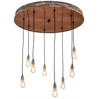 Meyda Tiffany Alva Grange 8 Light 36" Wide Multi Light Pendant