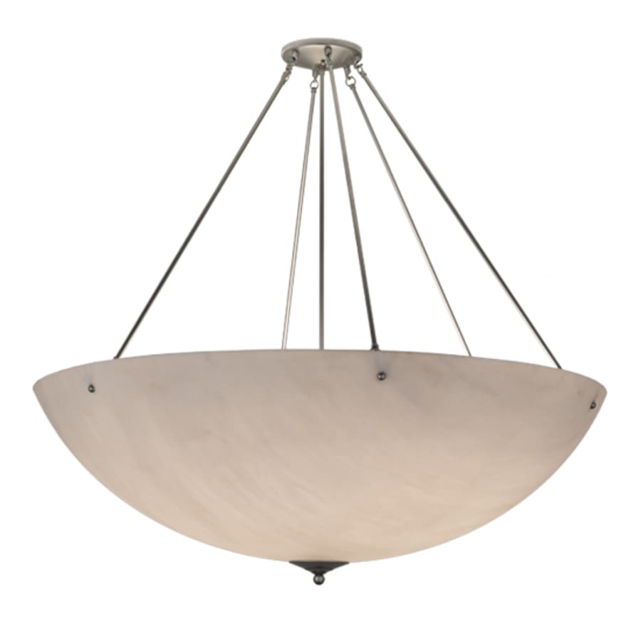 Meyda Tiffany Madison 8 Light 48" Wide Semi-Flush Bowl Ceiling Fixture - Nickel Finish