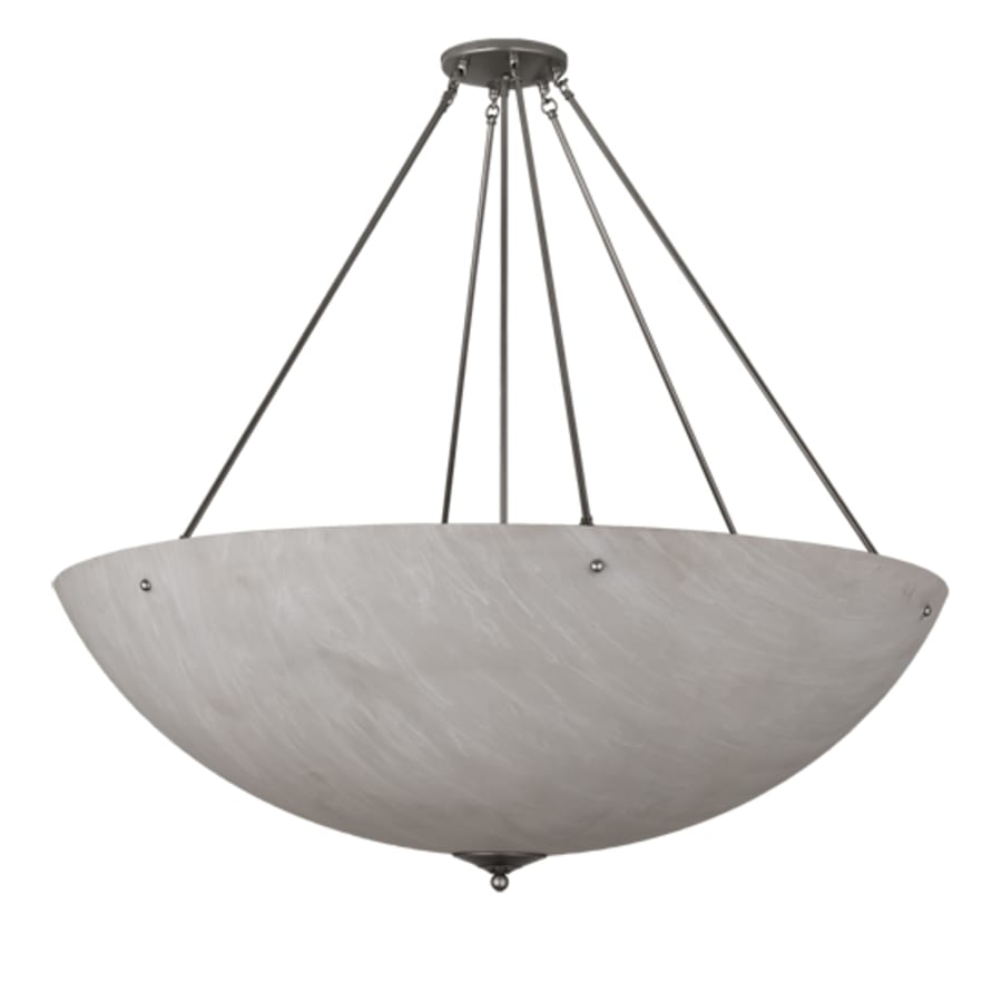 Meyda Tiffany Madison 8 Light 48" Wide Semi-Flush Bowl Ceiling Fixture - Nickel Finish