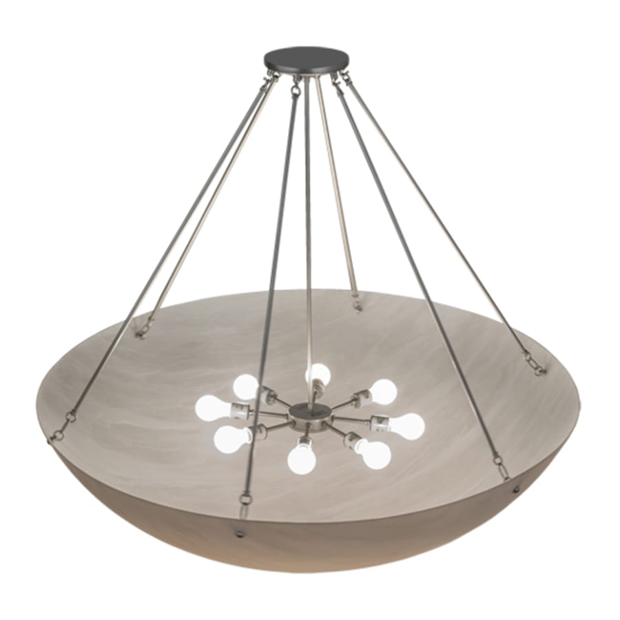 Meyda Tiffany Madison 8 Light 48" Wide Semi-Flush Bowl Ceiling Fixture - Nickel Finish