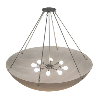 Meyda Tiffany Madison 8 Light 48" Wide Semi-Flush Bowl Ceiling Fixture - Nickel Finish