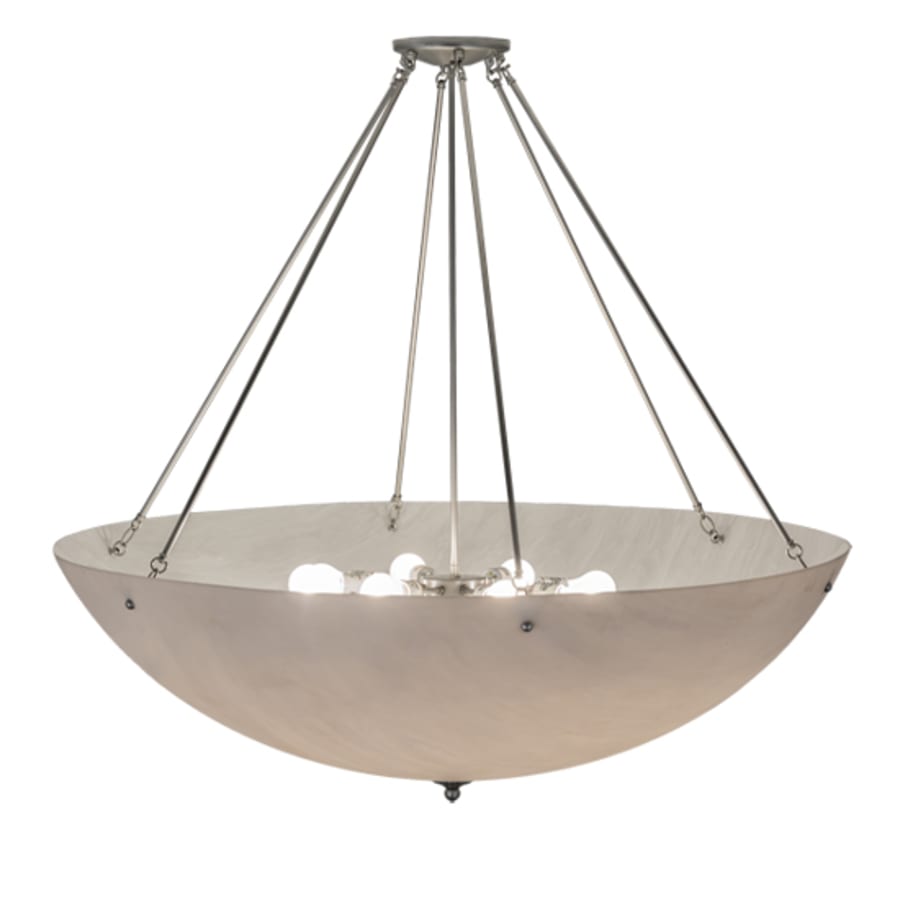 Meyda Tiffany Madison 8 Light 48" Wide Semi-Flush Bowl Ceiling Fixture - Nickel Finish