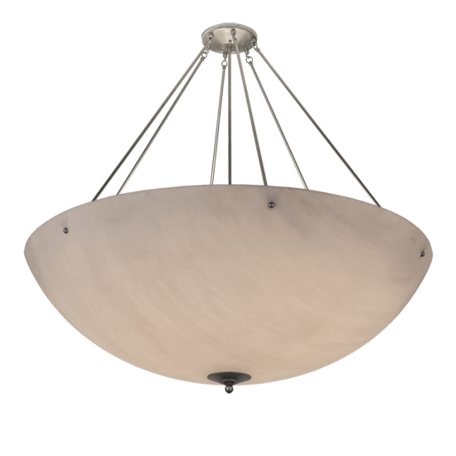 Meyda Tiffany Madison 8 Light 48" Wide Semi-Flush Bowl Ceiling Fixture - Nickel Finish