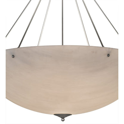 Meyda Tiffany Madison 8 Light 48" Wide Semi-Flush Bowl Ceiling Fixture - Nickel Finish