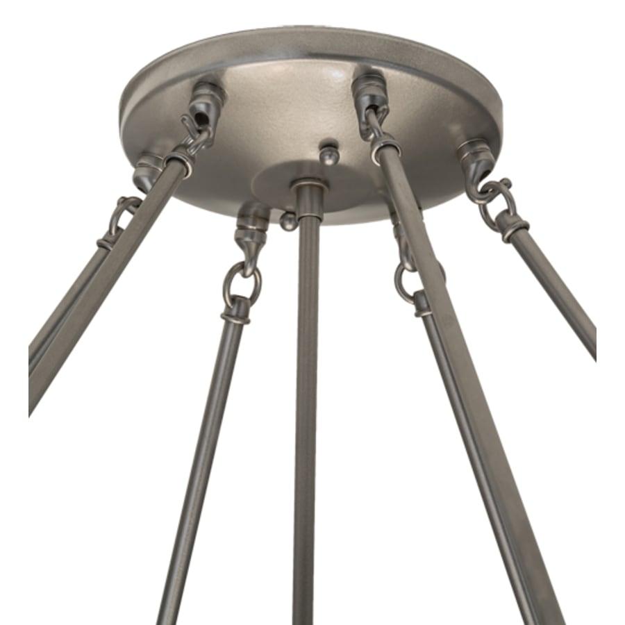 Meyda Tiffany Madison 8 Light 48" Wide Semi-Flush Bowl Ceiling Fixture - Nickel Finish