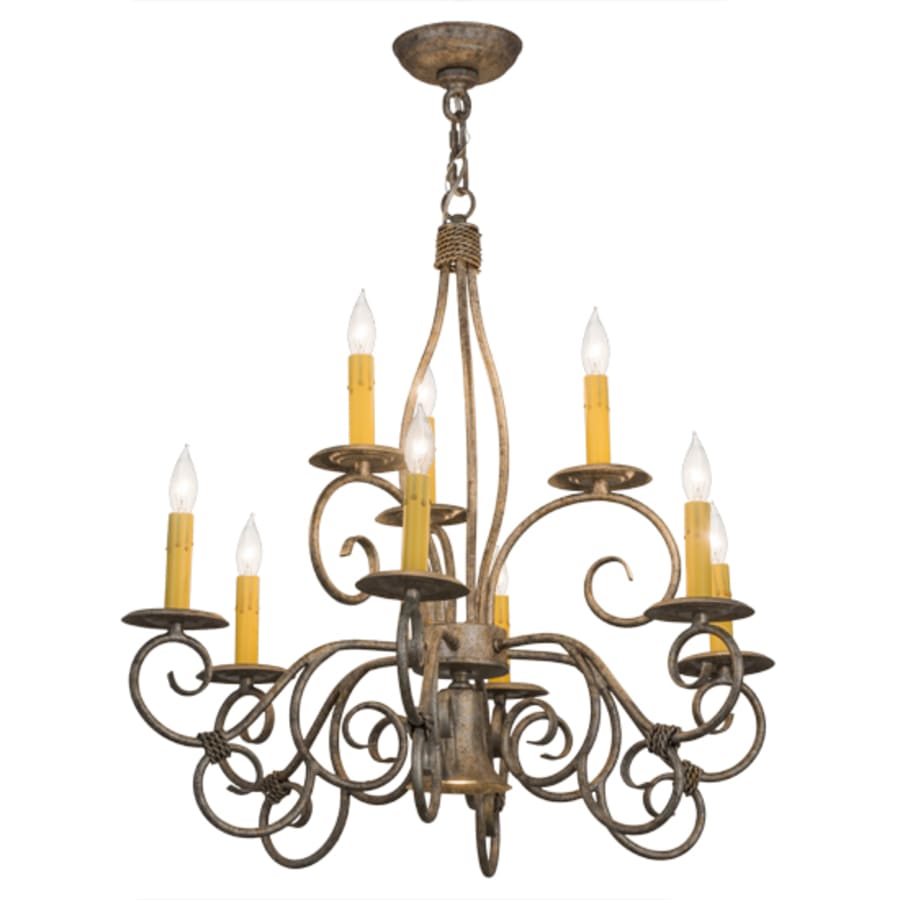 Meyda Tiffany Grace 10 Light 26" Wide Taper Candle Style Chandelier
