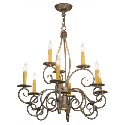 Meyda Tiffany Grace 10 Light 26" Wide Taper Candle Style Chandelier
