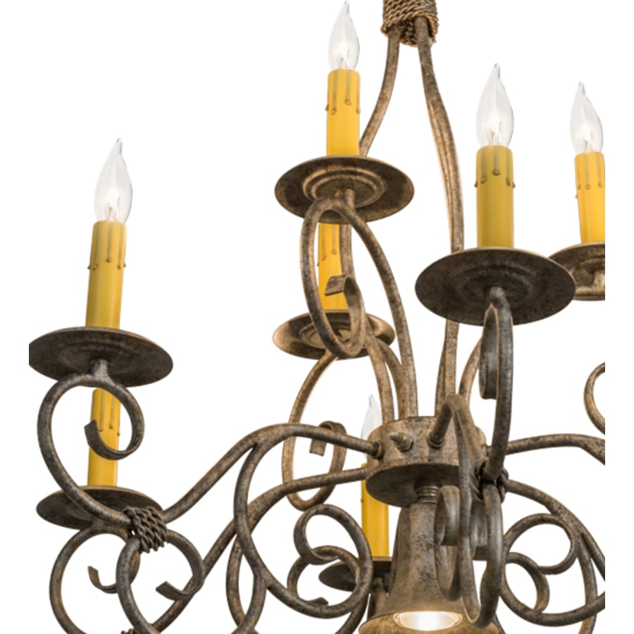 Meyda Tiffany Grace 10 Light 26" Wide Taper Candle Style Chandelier
