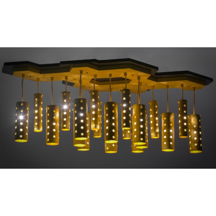 Meyda Tiffany Emmentaler 25 Light 28" Wide Abstract Multi Light Pendant