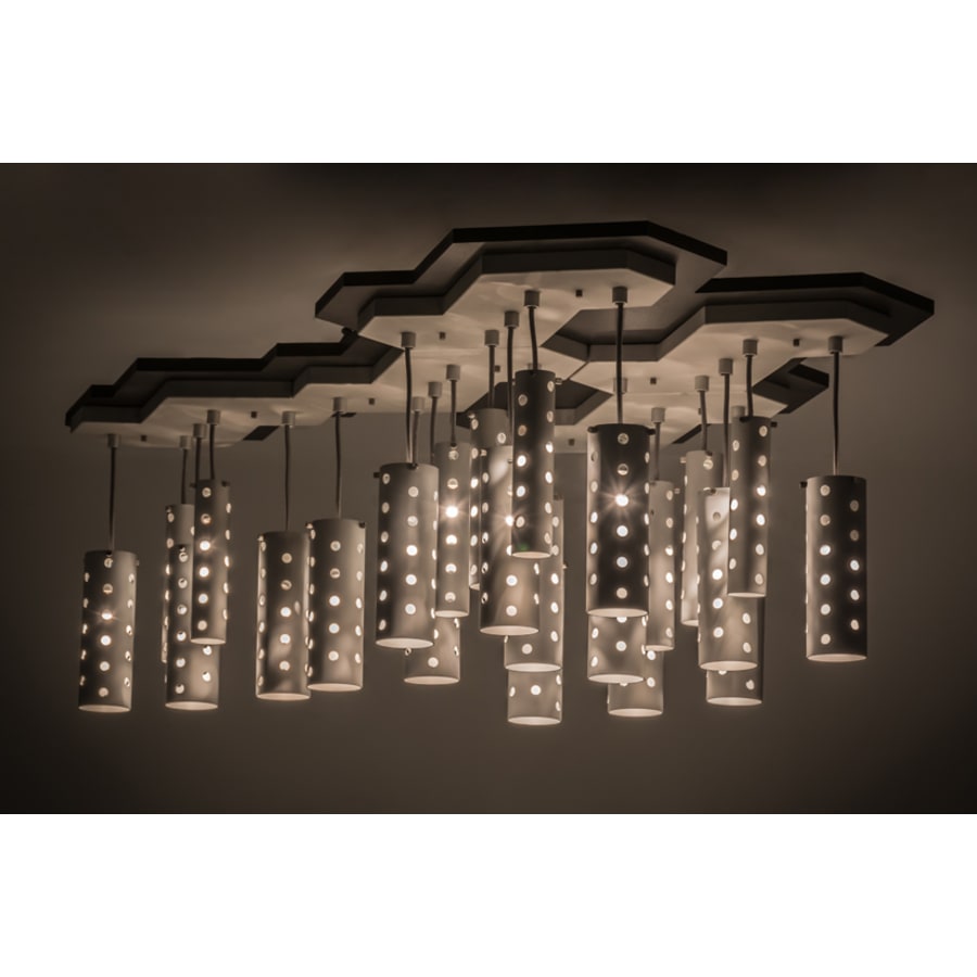 Meyda Tiffany Emmentaler 25 Light 39" Wide Abstract Multi Light Pendant