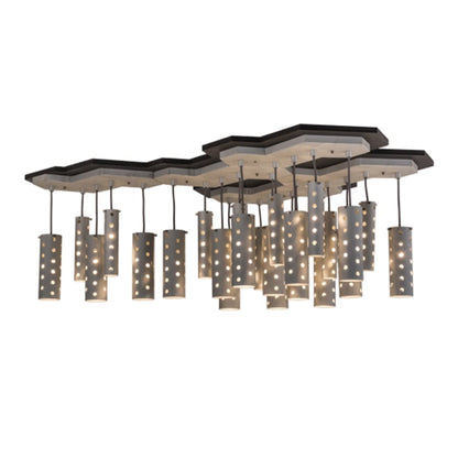 Meyda Tiffany Emmentaler 25 Light 39" Wide Abstract Multi Light Pendant