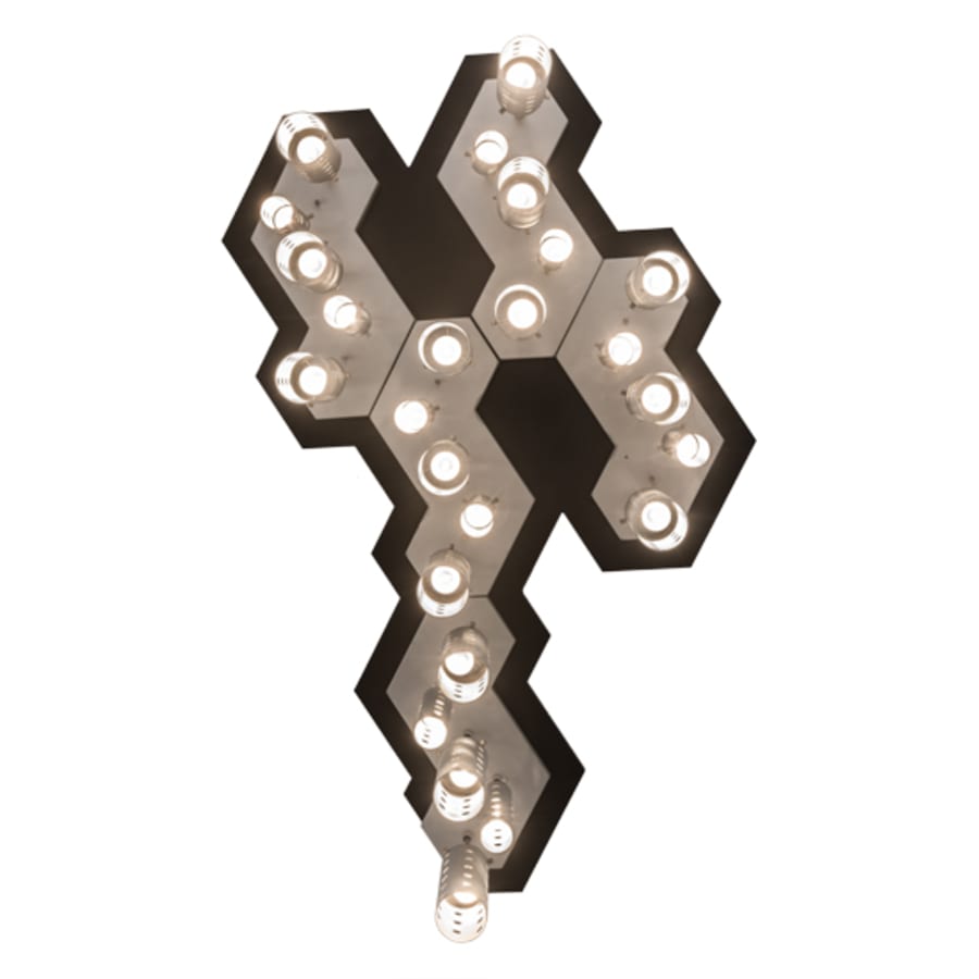 Meyda Tiffany Emmentaler 25 Light 39" Wide Abstract Multi Light Pendant