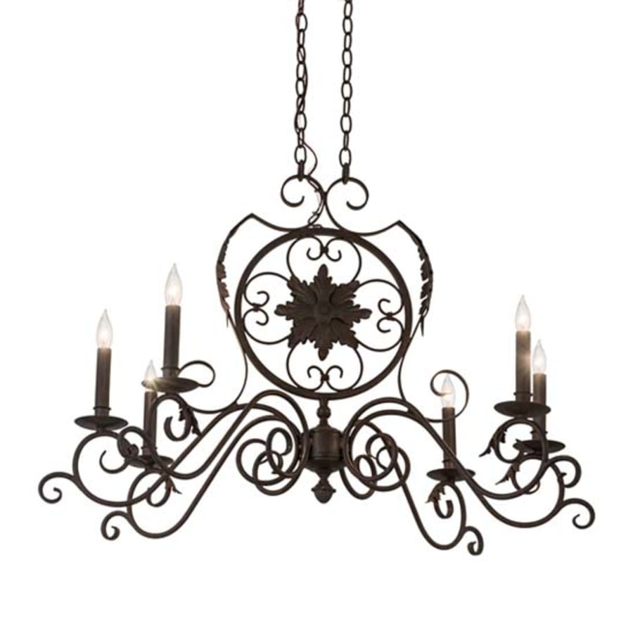 Meyda Tiffany Christabel 6 Light 36" Wide Taper Candle Style Chandelier