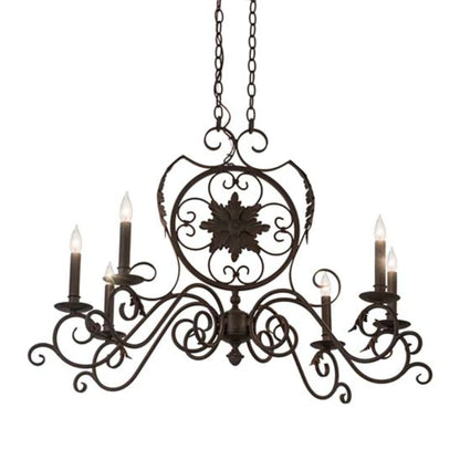 Meyda Tiffany Christabel 6 Light 36" Wide Taper Candle Style Chandelier