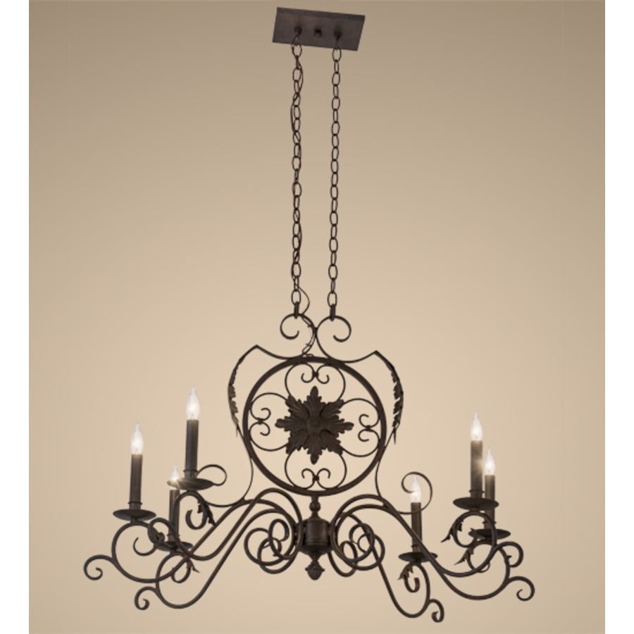 Meyda Tiffany Christabel 6 Light 36" Wide Taper Candle Style Chandelier