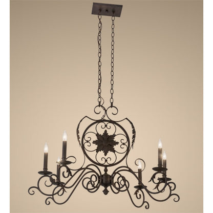 Meyda Tiffany Christabel 6 Light 36" Wide Taper Candle Style Chandelier
