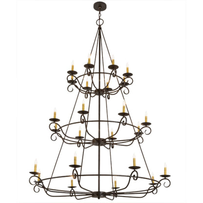 Meyda Tiffany Estrella 24 Light 60" Wide Taper Candle Style Chandelier