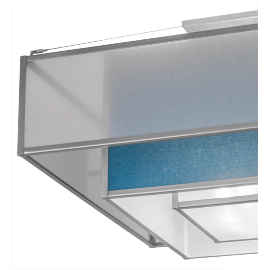 Meyda Tiffany Quadrato Umador 4 Light 51" Wide Semi-Flush Square Ceiling Fixture - Nickel Finish