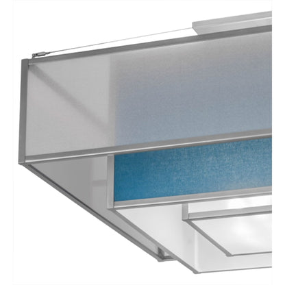 Meyda Tiffany Quadrato Umador 4 Light 51" Wide Semi-Flush Square Ceiling Fixture - Nickel Finish