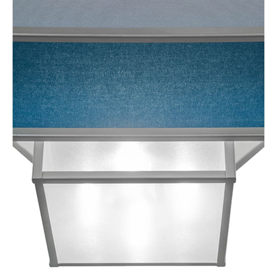 Meyda Tiffany Quadrato Umador 4 Light 51" Wide Semi-Flush Square Ceiling Fixture - Nickel Finish