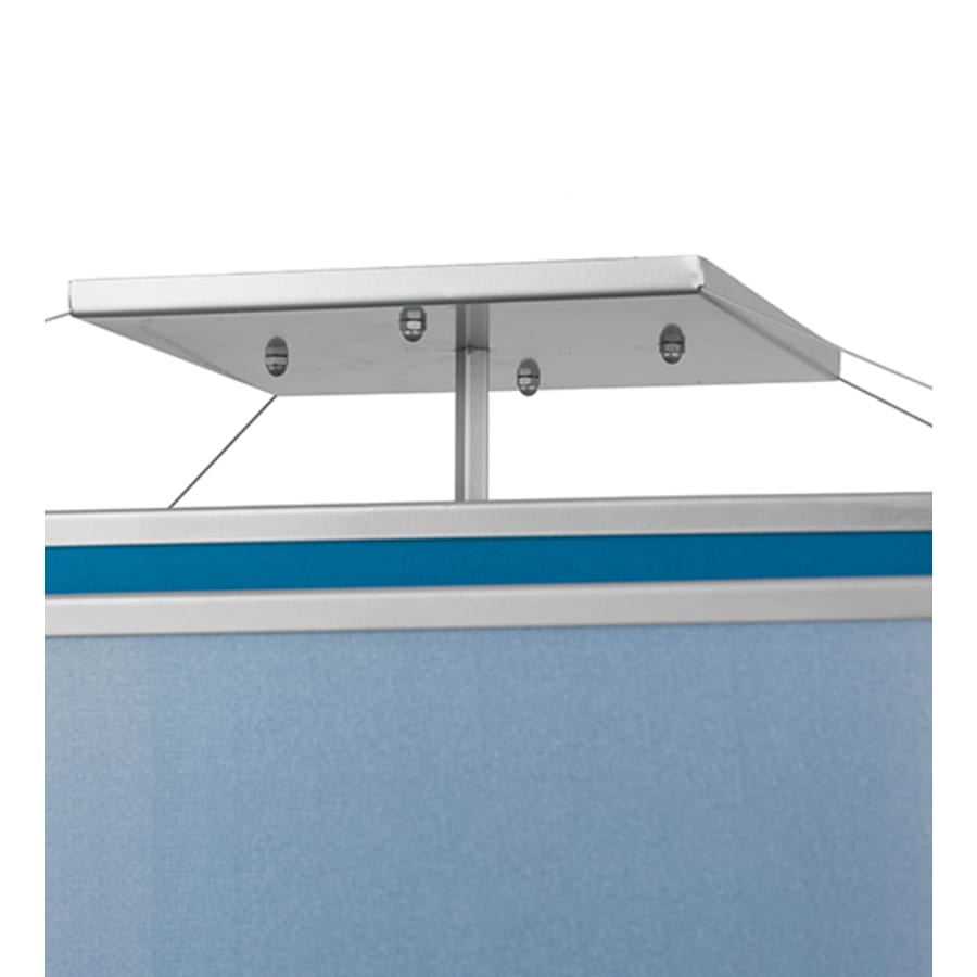 Meyda Tiffany Quadrato Umador 4 Light 51" Wide Semi-Flush Square Ceiling Fixture - Nickel Finish