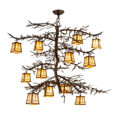 Meyda Tiffany Pine Branch Valley View 12 Light 48" Wide Chandelier