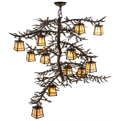 Meyda Tiffany Pine Branch Valley View 12 Light 48" Wide Chandelier