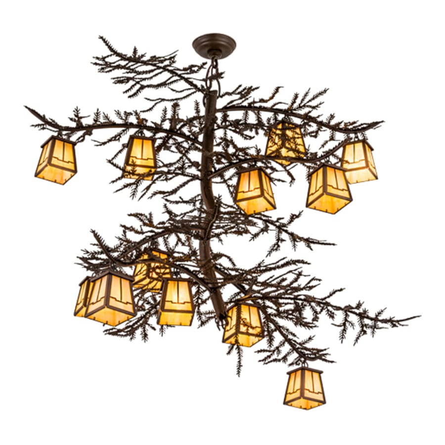 Meyda Tiffany Pine Branch Valley View 12 Light 48" Wide Chandelier