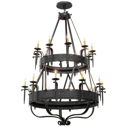 Meyda Tiffany Costello 20 Light 56" Wide Taper Candle Style Chandelier
