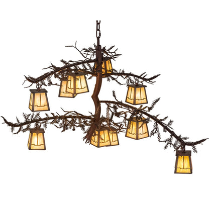 Meyda Tiffany Pine Branch Valley View 10 Light 39" Wide Chandelier