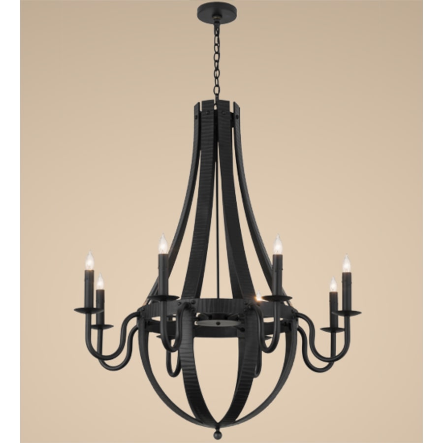 Meyda Tiffany Barrel Stave 8 Light 42" Wide Taper Candle Style Chandelier