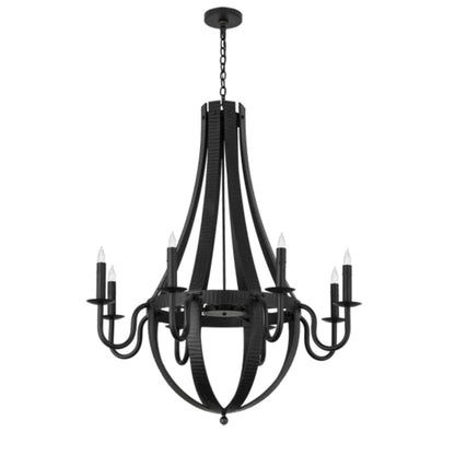 Meyda Tiffany Barrel Stave 8 Light 42" Wide Taper Candle Style Chandelier