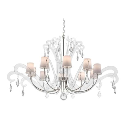Meyda Tiffany Lienz 10 Light 55" Wide Crystal Chandelier