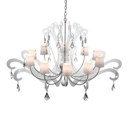 Meyda Tiffany Lienz 10 Light 55" Wide Crystal Chandelier