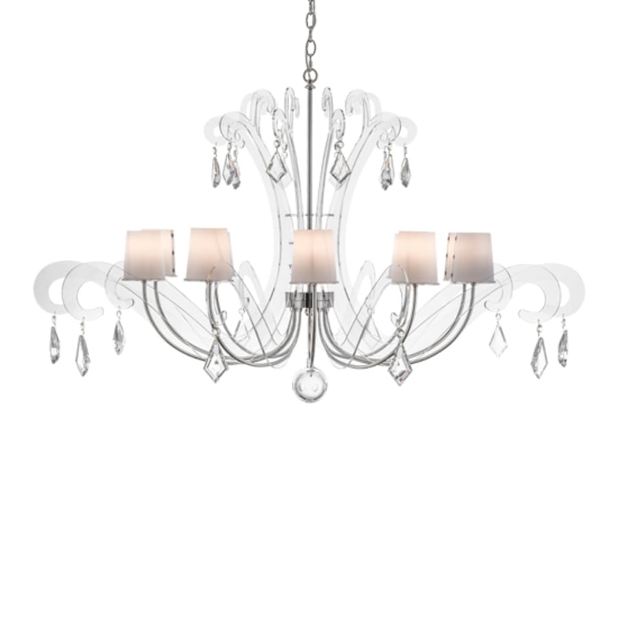Meyda Tiffany Lienz 10 Light 55" Wide Crystal Chandelier
