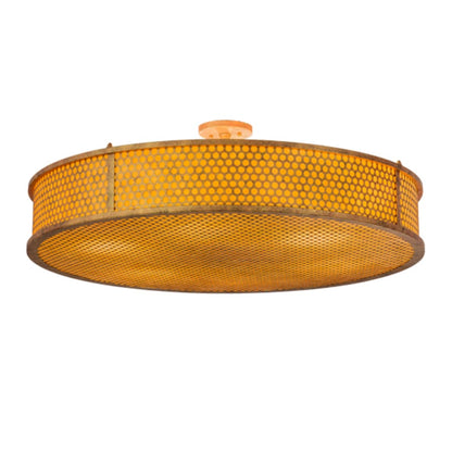 Meyda Tiffany Cilindro Luciano 6 Light 36" Wide Semi-Flush Drum Ceiling Fixture