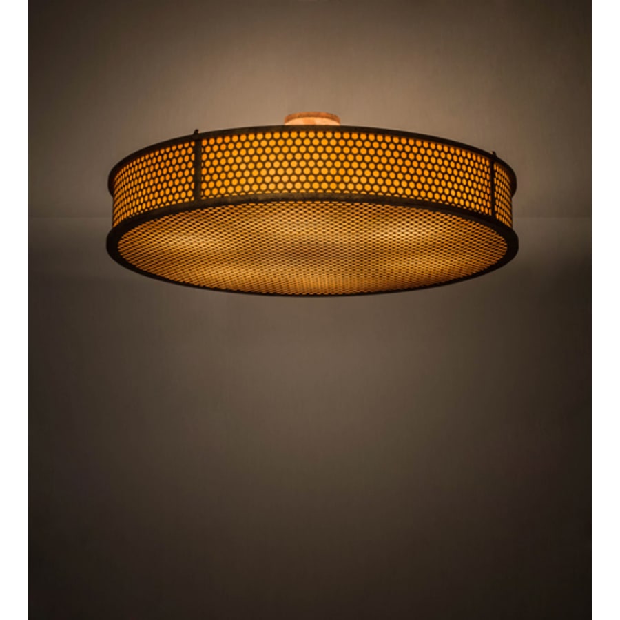 Meyda Tiffany Cilindro Luciano 6 Light 36" Wide Semi-Flush Drum Ceiling Fixture