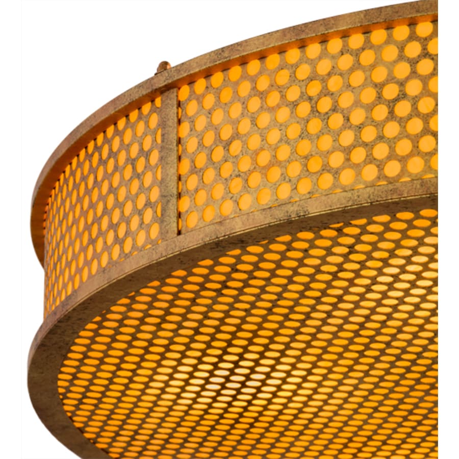 Meyda Tiffany Cilindro Luciano 6 Light 36" Wide Semi-Flush Drum Ceiling Fixture