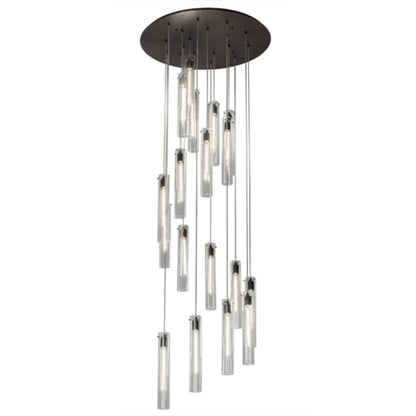 Meyda Tiffany Cilindro 18 Light 36" Wide Multi Light Pendant