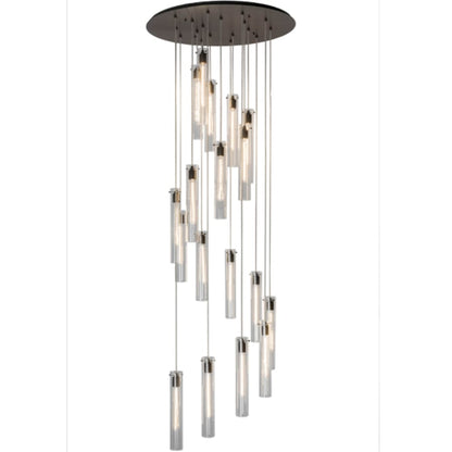 Meyda Tiffany Cilindro 18 Light 36" Wide Multi Light Pendant