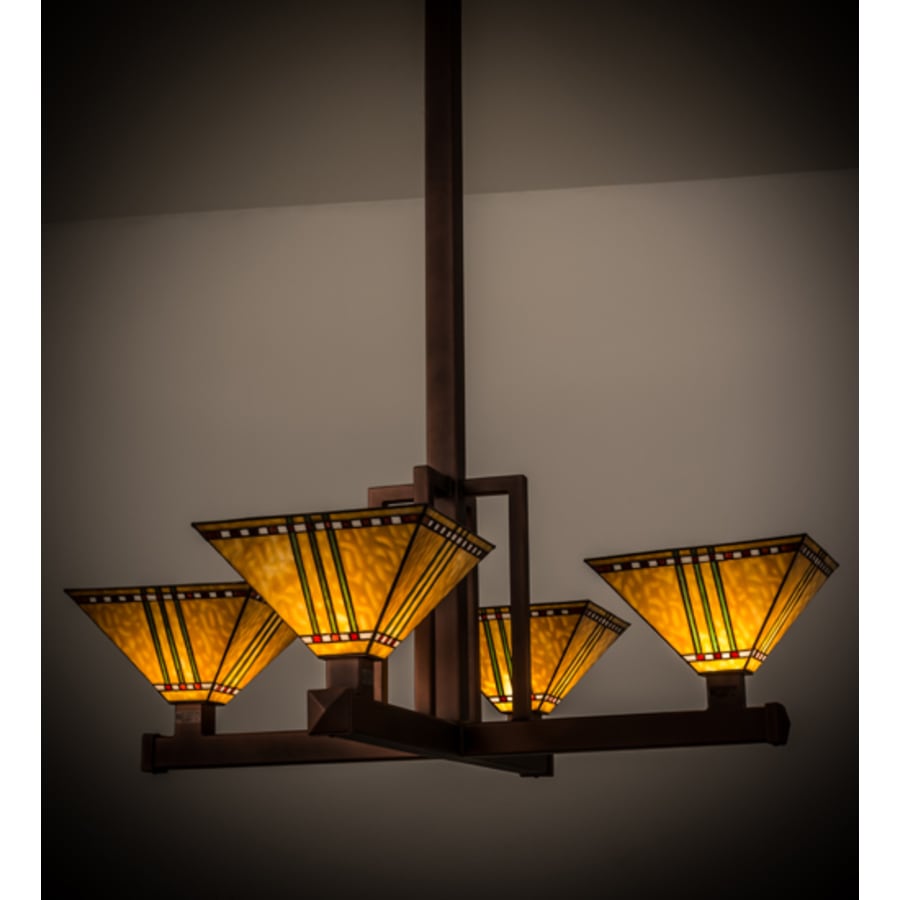 Meyda Tiffany Prairie Corn 4 Light 47" Wide Pendant