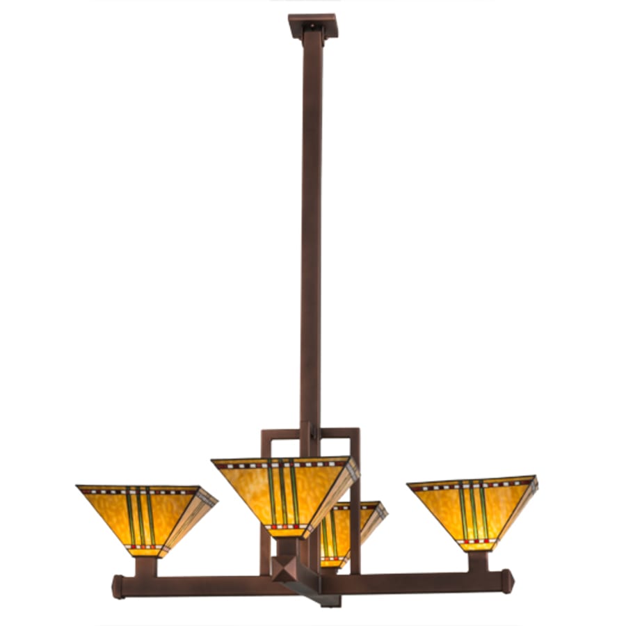 Meyda Tiffany Prairie Corn 4 Light 47" Wide Pendant