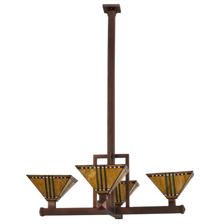 Meyda Tiffany Prairie Corn 4 Light 47" Wide Pendant
