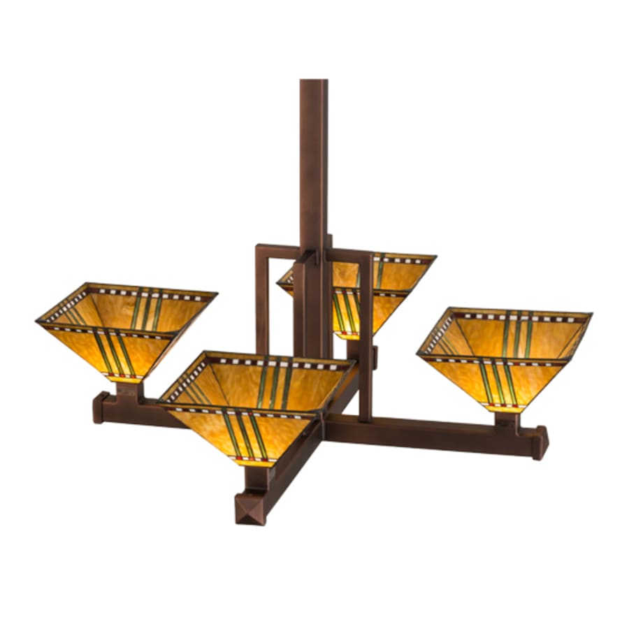 Meyda Tiffany Prairie Corn 4 Light 47" Wide Pendant