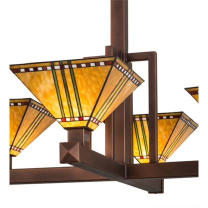 Meyda Tiffany Prairie Corn 4 Light 47" Wide Pendant