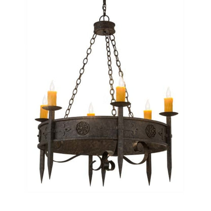 Meyda Tiffany Calandra 6 Light 36" Wide Taper Candle Style Chandelier