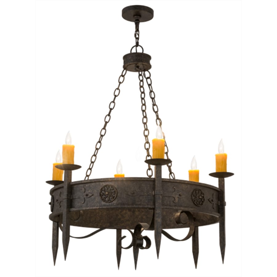 Meyda Tiffany Calandra 6 Light 36" Wide Taper Candle Style Chandelier